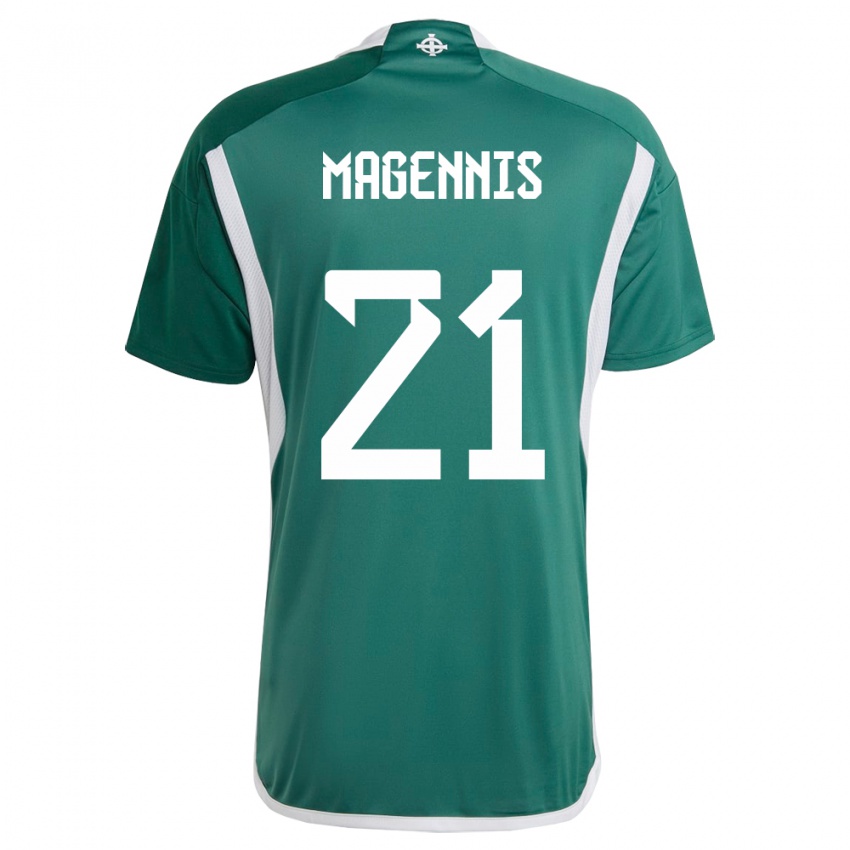 Homem Camisola Irlanda Do Norte Josh Magennis #21 Verde Principal 24-26 Camisa