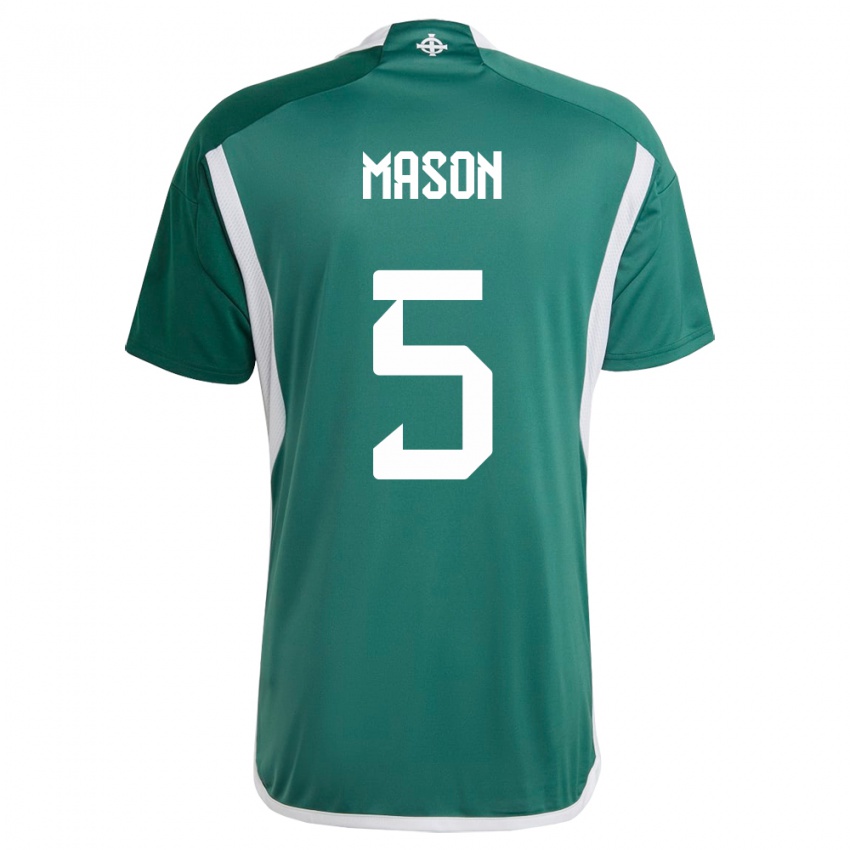 Homem Camisola Irlanda Do Norte Ellie Mason #5 Verde Principal 24-26 Camisa