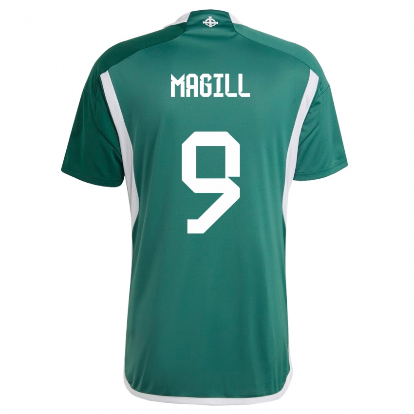 Homem Camisola Irlanda Do Norte Simone Magill #9 Verde Principal 24-26 Camisa