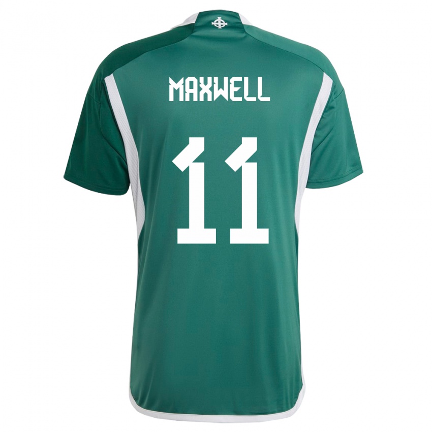 Homem Camisola Irlanda Do Norte Danielle Maxwell #11 Verde Principal 24-26 Camisa