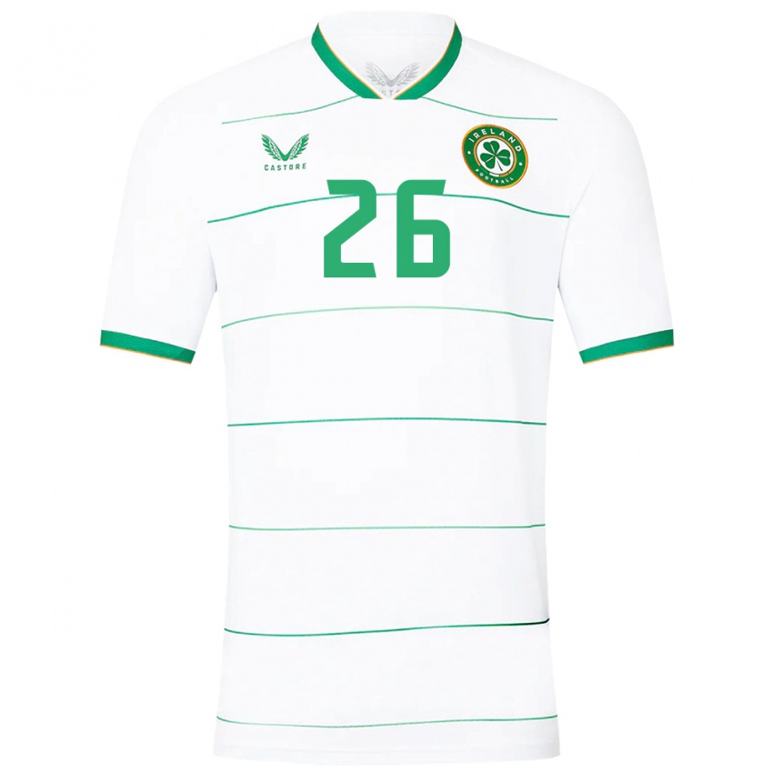 Homem Camisola Irlanda Tara O'hanlon #26 Branco Alternativa 24-26 Camisa