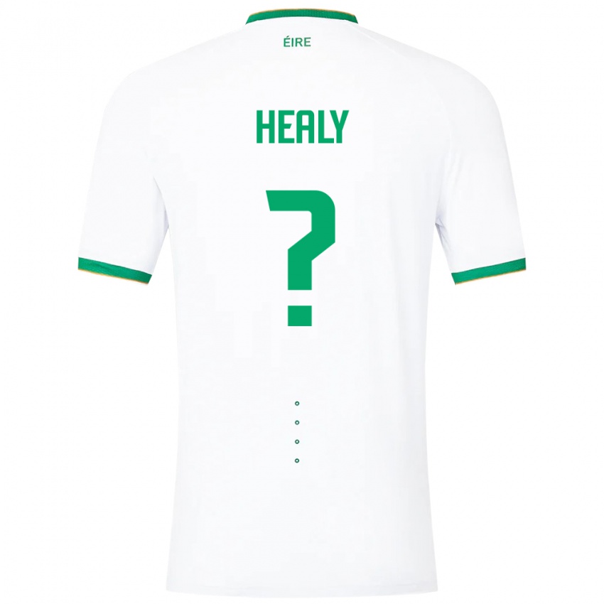 Homem Camisola Irlanda Matthew Healy #0 Branco Alternativa 24-26 Camisa