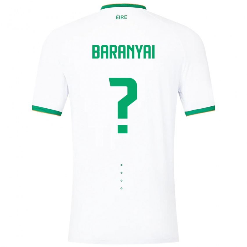 Homem Camisola Irlanda Patrick Baranyai #0 Branco Alternativa 24-26 Camisa