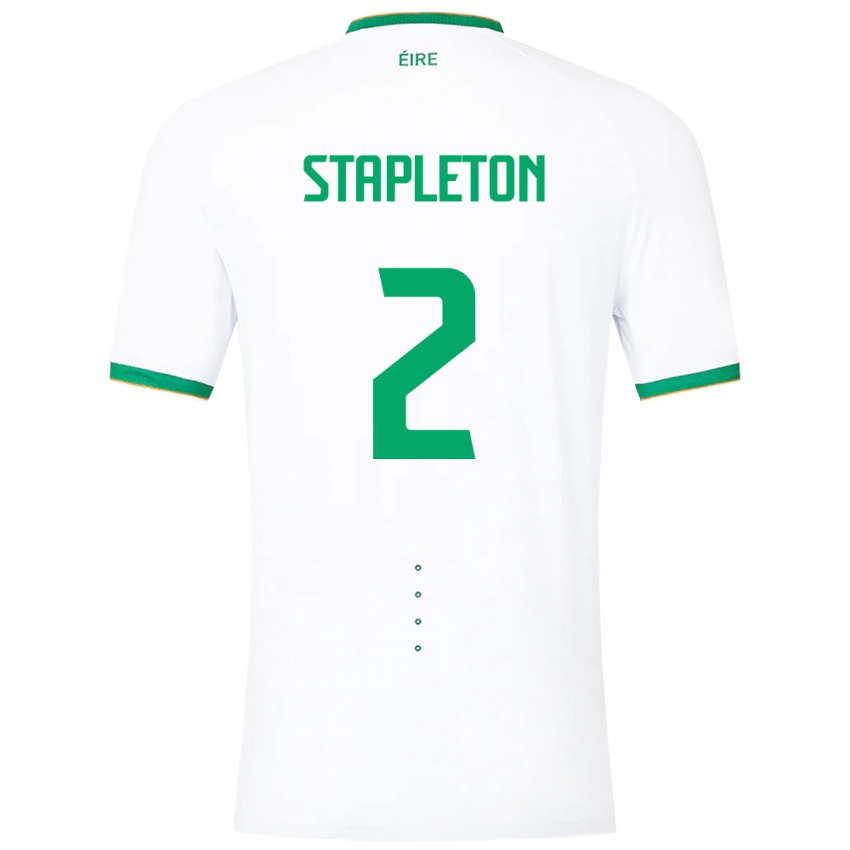Homem Camisola Irlanda Jessie Stapleton #2 Branco Alternativa 24-26 Camisa