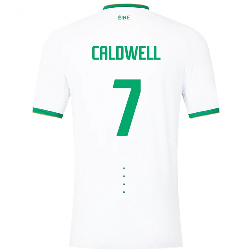 Homem Camisola Irlanda Diane Caldwell #7 Branco Alternativa 24-26 Camisa