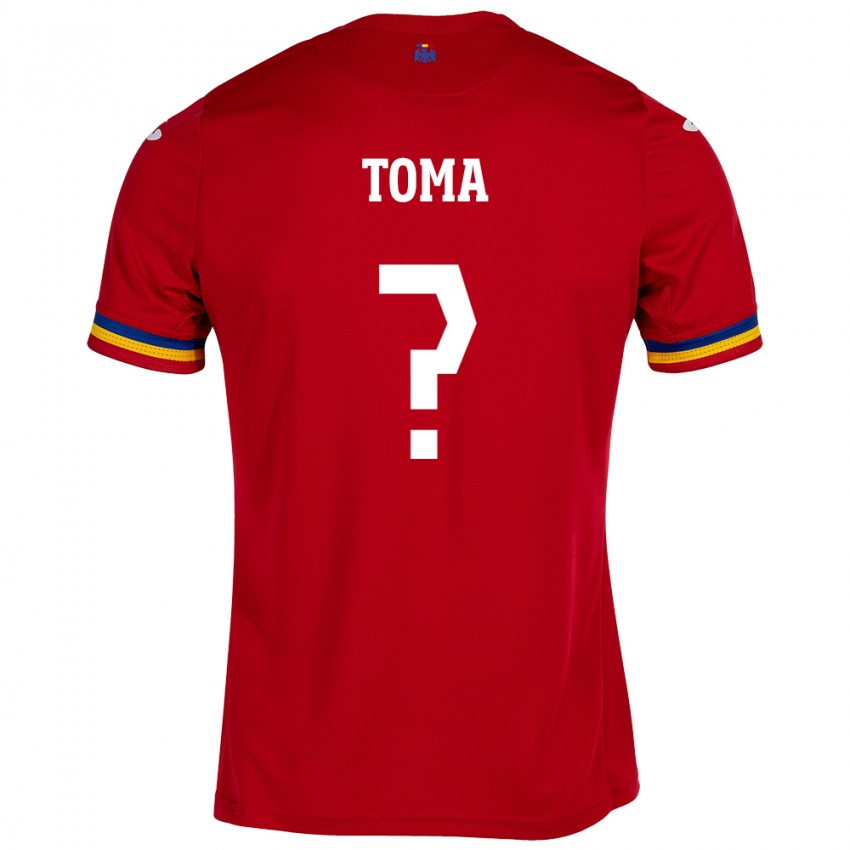 Homem Camisola Romênia Mihai Toma #0 Vermelho Alternativa 24-26 Camisa