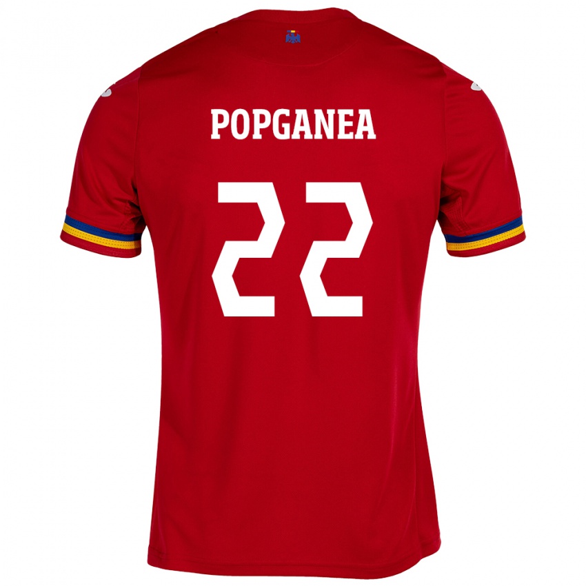 Homem Camisola Romênia Mirela Pop-Ganea #22 Vermelho Alternativa 24-26 Camisa