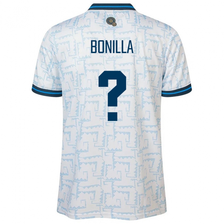 Homem Camisola El Salvador Nelson Bonilla #0 Branco Alternativa 24-26 Camisa