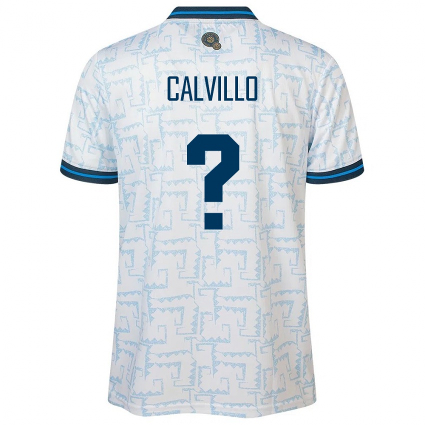 Homem Camisola El Salvador Eric Calvillo #0 Branco Alternativa 24-26 Camisa