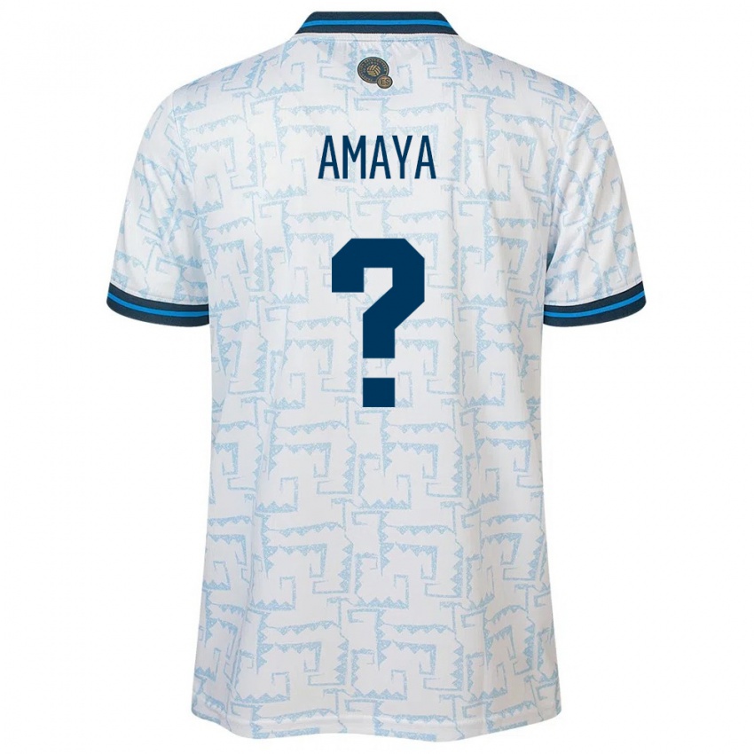 Homem Camisola El Salvador Bryan Amaya #0 Branco Alternativa 24-26 Camisa