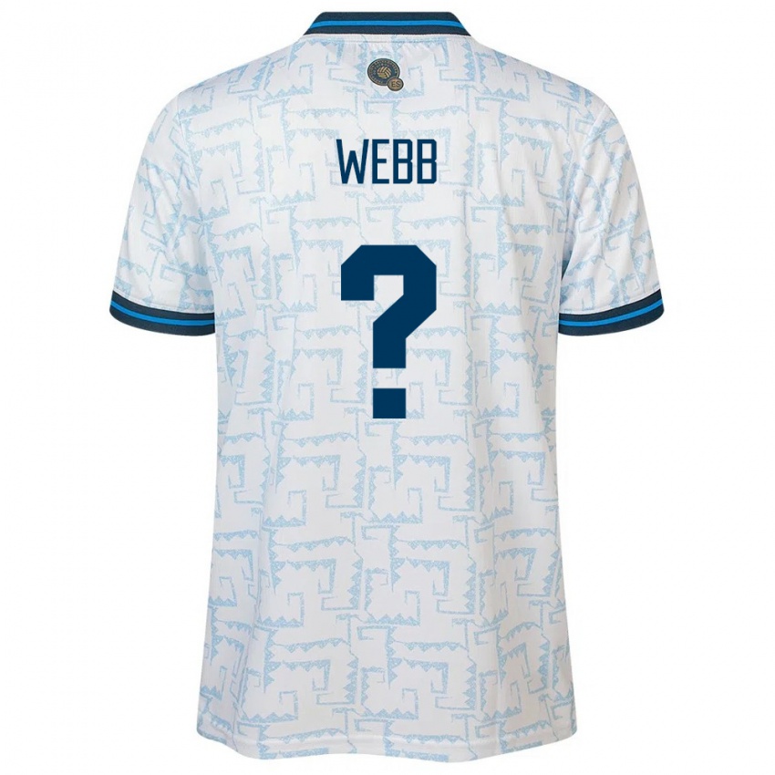 Homem Camisola El Salvador Ashley Webb #0 Branco Alternativa 24-26 Camisa