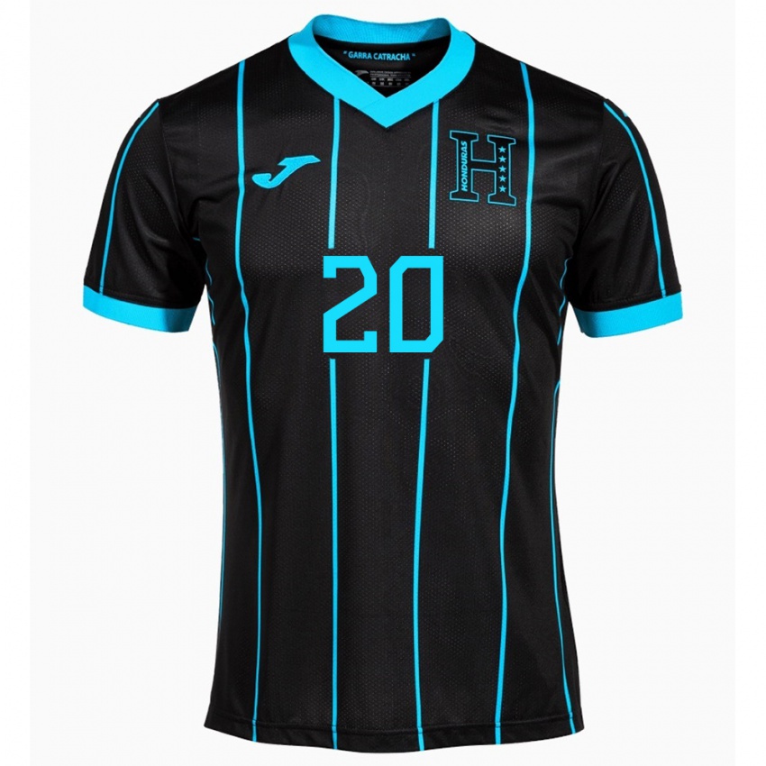 Homem Camisola Honduras Alessandro Maldonado #20 Preto Alternativa 24-26 Camisa