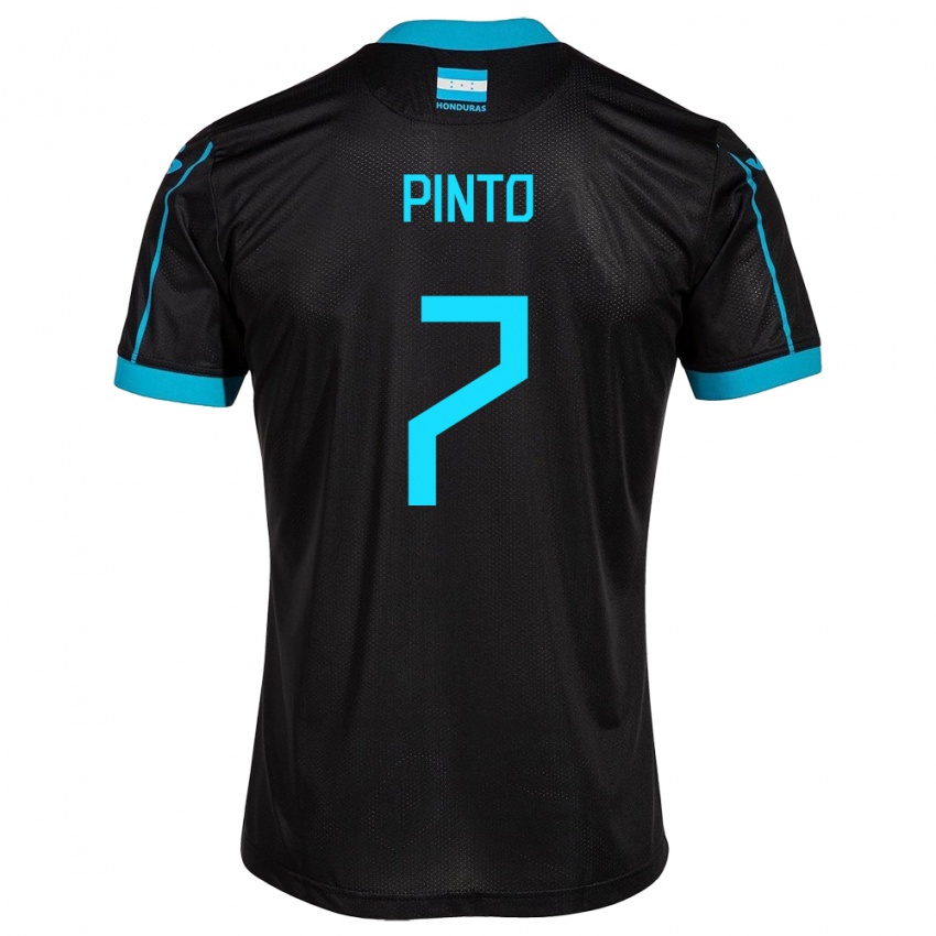 Homem Camisola Honduras José Pinto #7 Preto Alternativa 24-26 Camisa