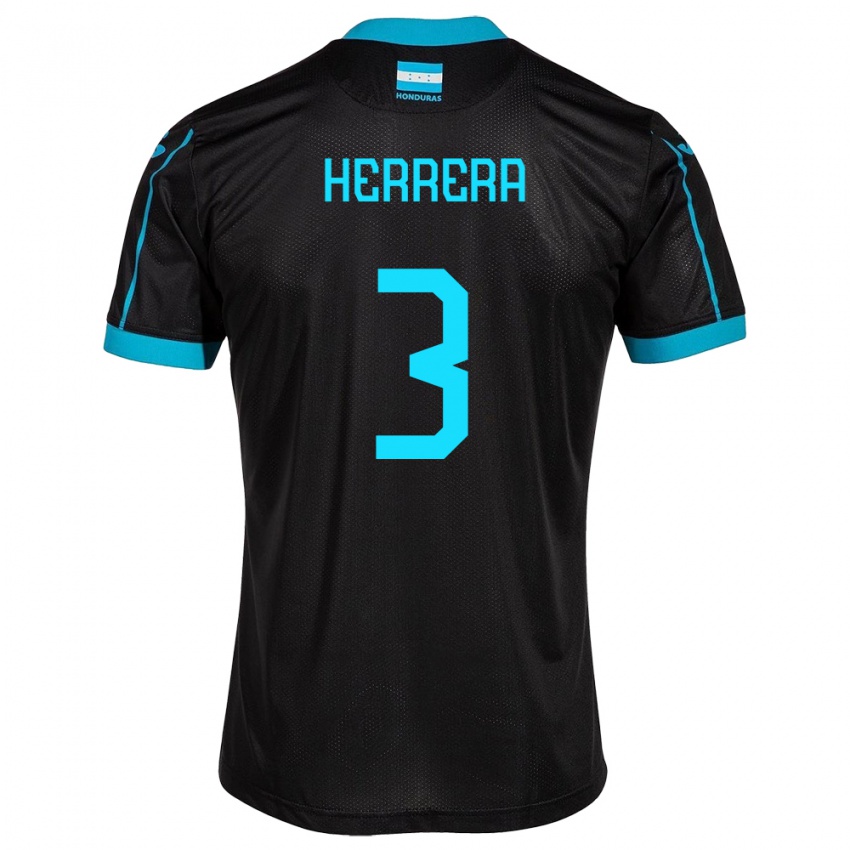 Homem Camisola Honduras David Herrera #3 Preto Alternativa 24-26 Camisa