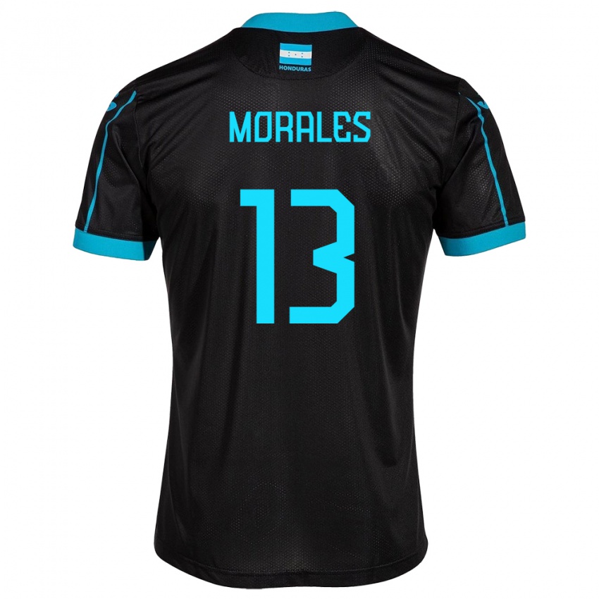 Homem Camisola Honduras Maikol Morales #13 Preto Alternativa 24-26 Camisa