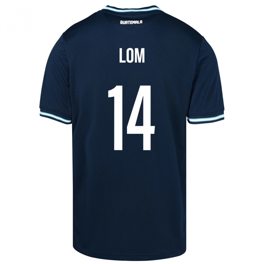 Homem Camisola Guatemala Darwin Lom #14 Azul Alternativa 24-26 Camisa