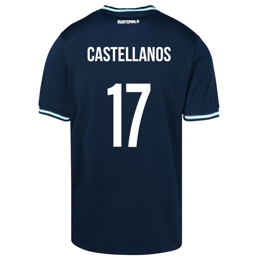 Homem Camisola Guatemala Óscar Castellanos #17 Azul Alternativa 24-26 Camisa