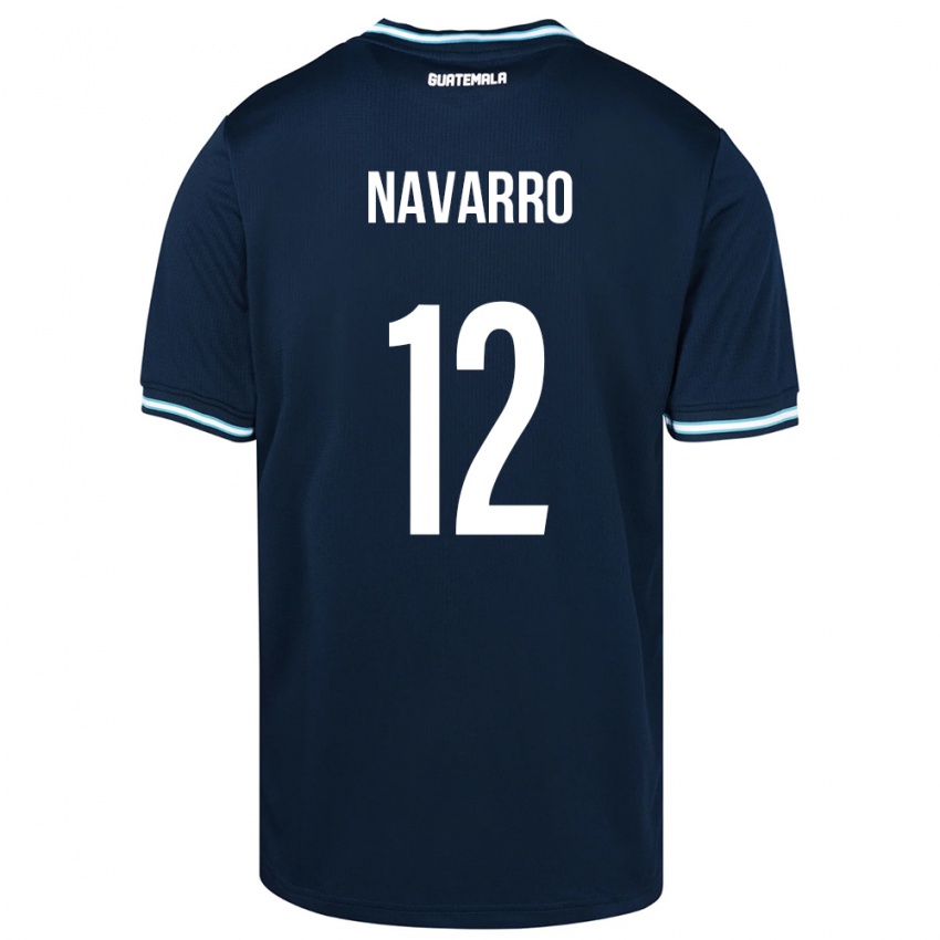 Homem Camisola Guatemala Kenderson Navarro #12 Azul Alternativa 24-26 Camisa