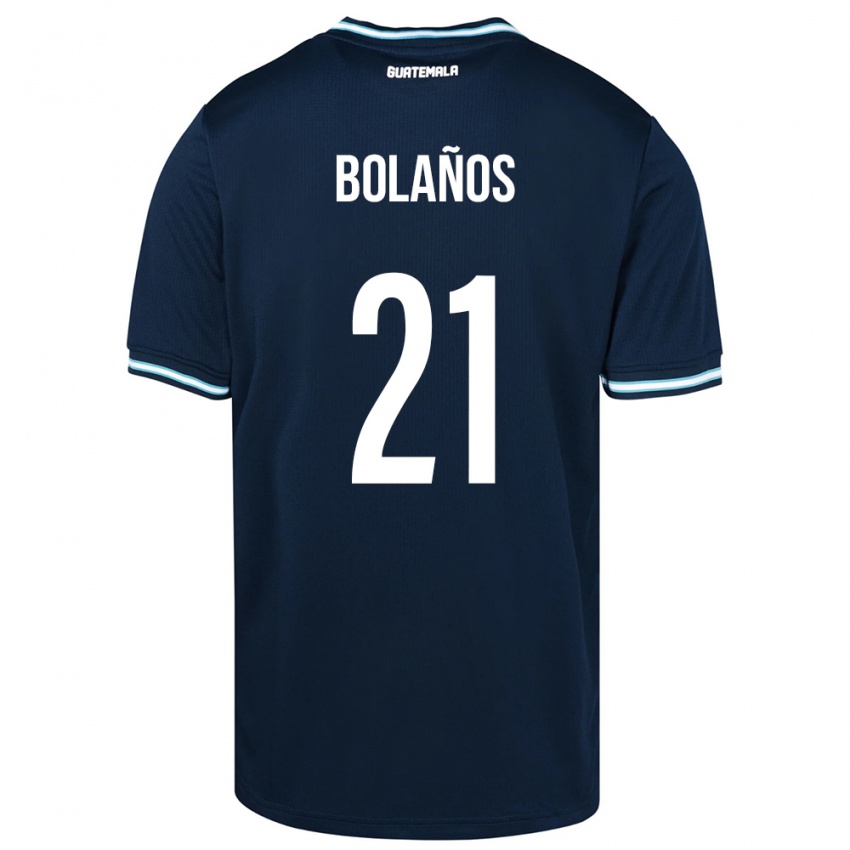 Homem Camisola Guatemala Diego Bolaños #21 Azul Alternativa 24-26 Camisa