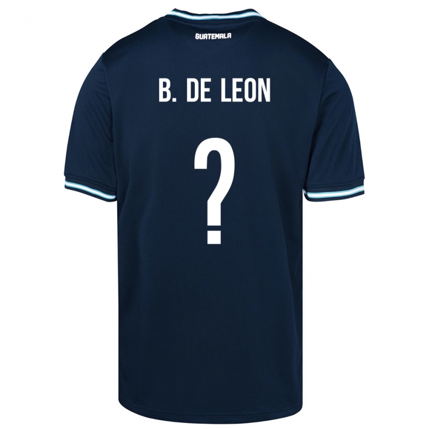 Homem Camisola Guatemala Brandon De Leon #0 Azul Alternativa 24-26 Camisa