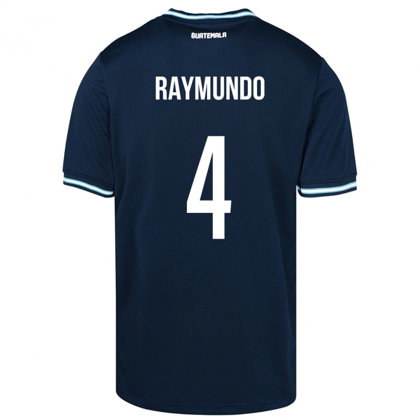 Homem Camisola Guatemala Cristopher Raymundo #4 Azul Alternativa 24-26 Camisa