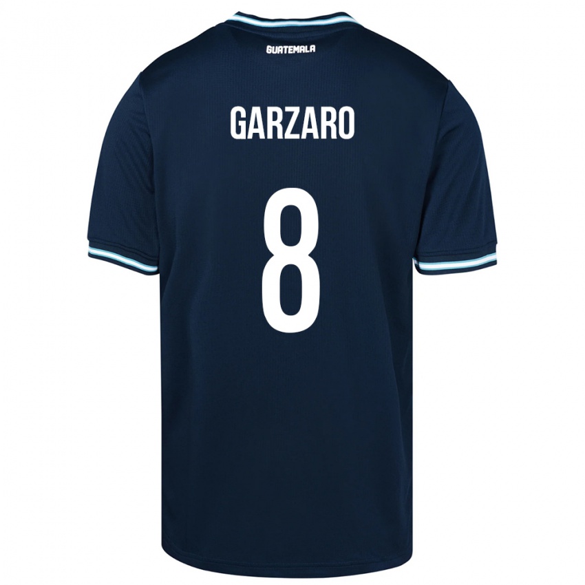 Homem Camisola Guatemala Santiago Garzaro #8 Azul Alternativa 24-26 Camisa