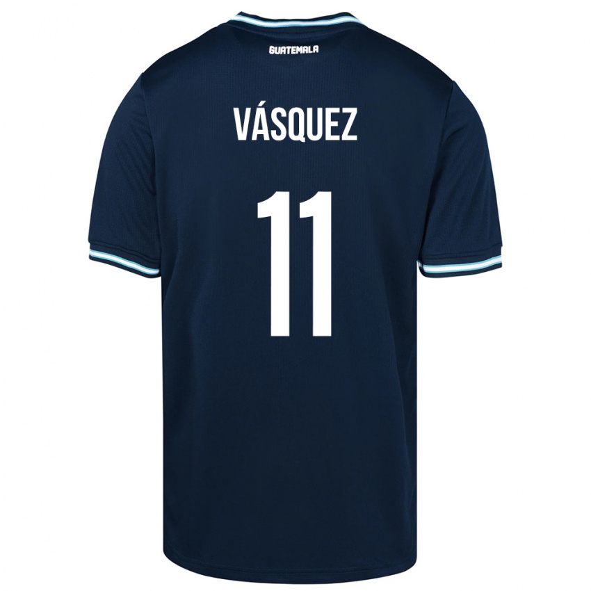 Homem Camisola Guatemala Gabino Vásquez #11 Azul Alternativa 24-26 Camisa