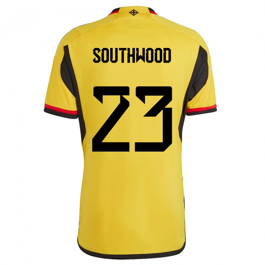 Homem Camisola Irlanda Do Norte Luke Southwood #23 Branco Alternativa 24-26 Camisa