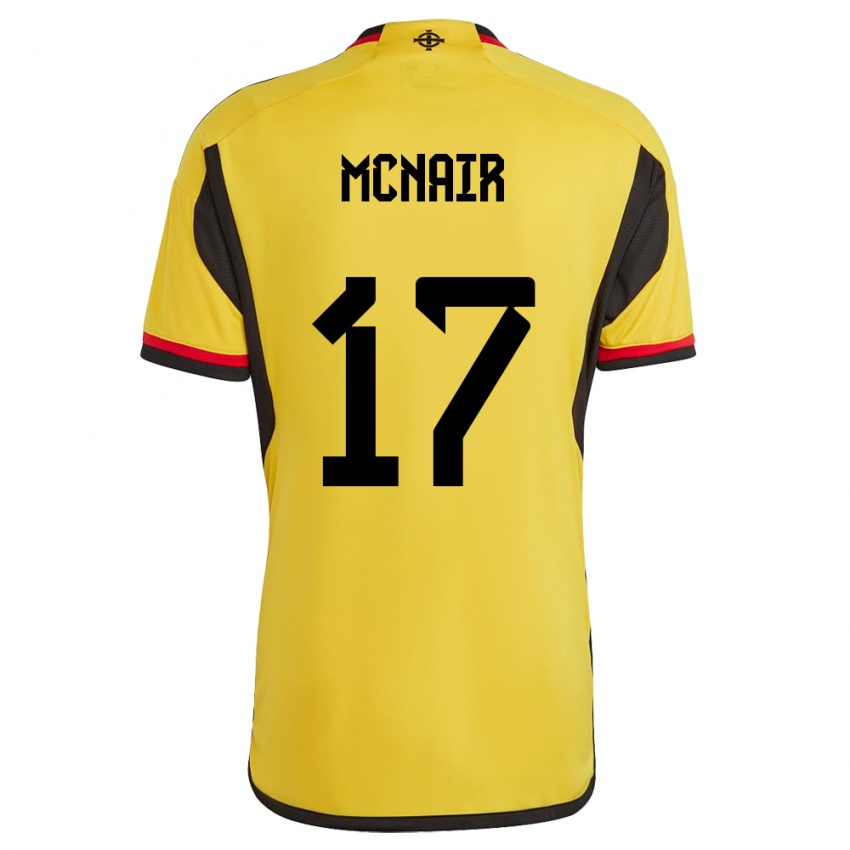 Homem Camisola Irlanda Do Norte Paddy Mcnair #17 Branco Alternativa 24-26 Camisa