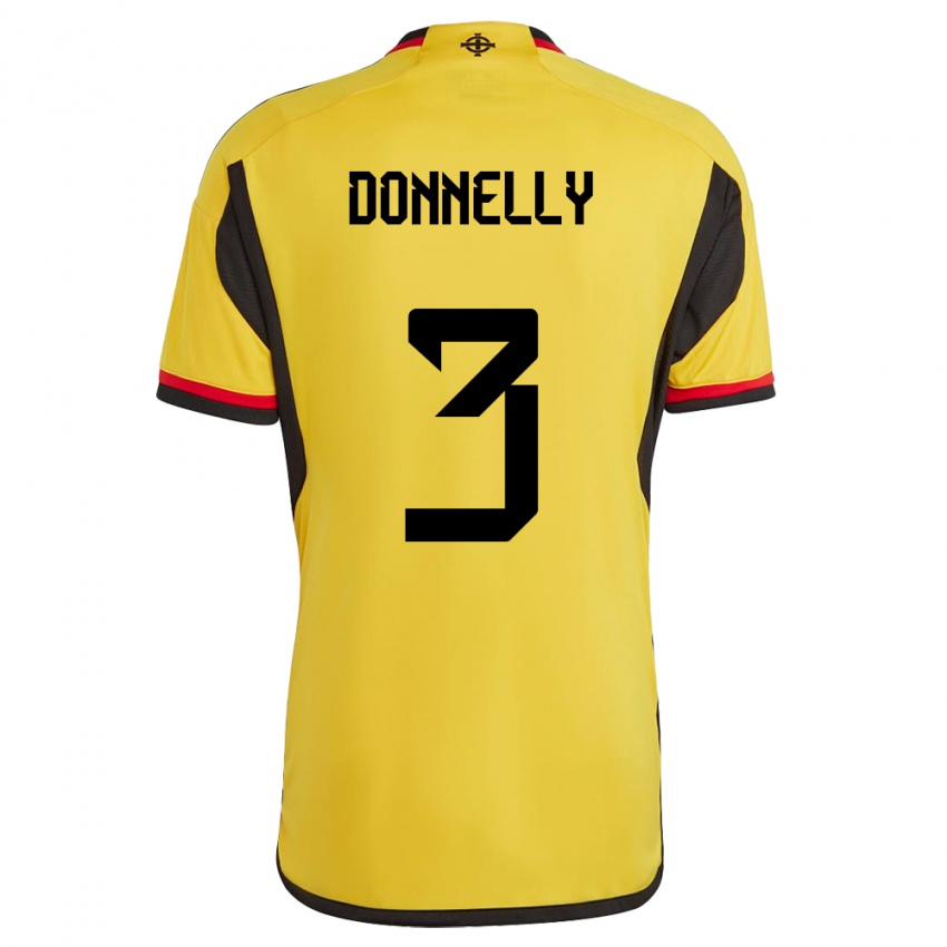 Homem Camisola Irlanda Do Norte Aaron Donnelly #3 Branco Alternativa 24-26 Camisa