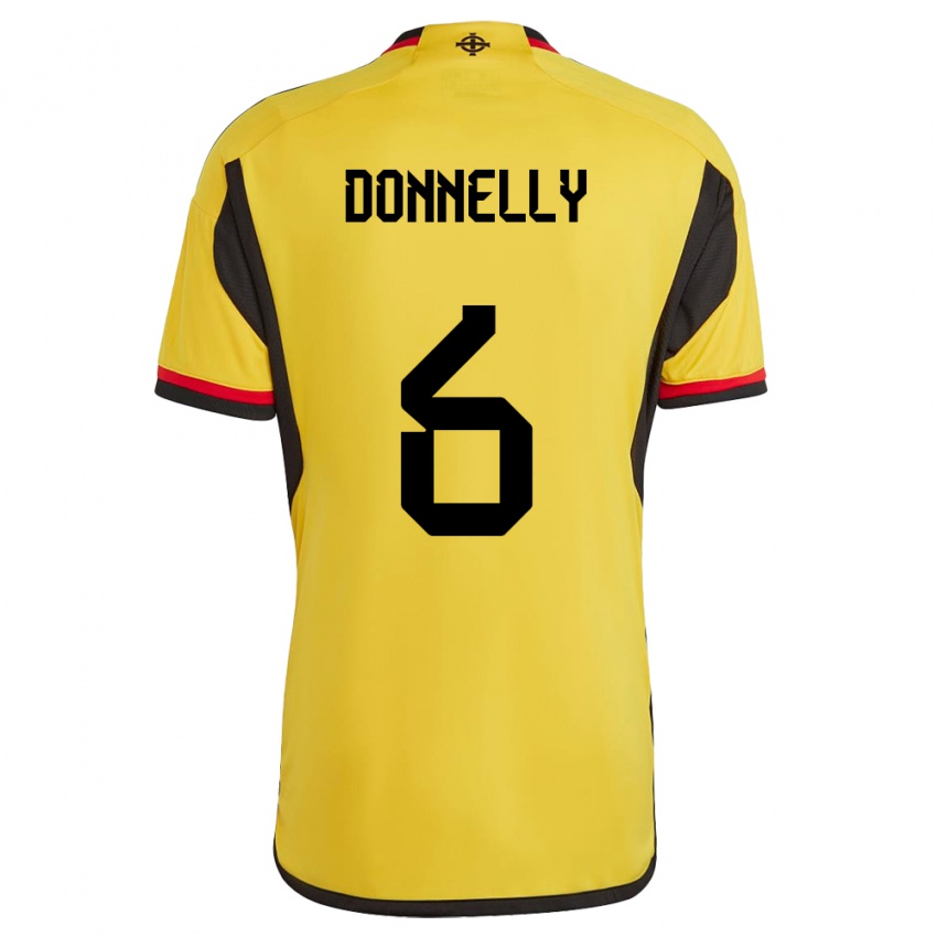 Homem Camisola Irlanda Do Norte Ryan Donnelly #6 Branco Alternativa 24-26 Camisa