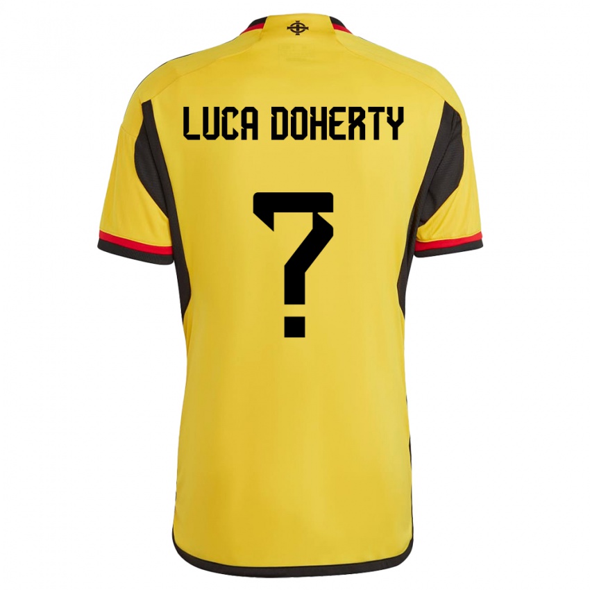 Homem Camisola Irlanda Do Norte Luca Doherty #0 Branco Alternativa 24-26 Camisa