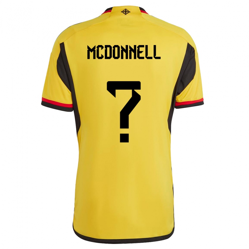 Homem Camisola Irlanda Do Norte Noah Mcdonnell #0 Branco Alternativa 24-26 Camisa