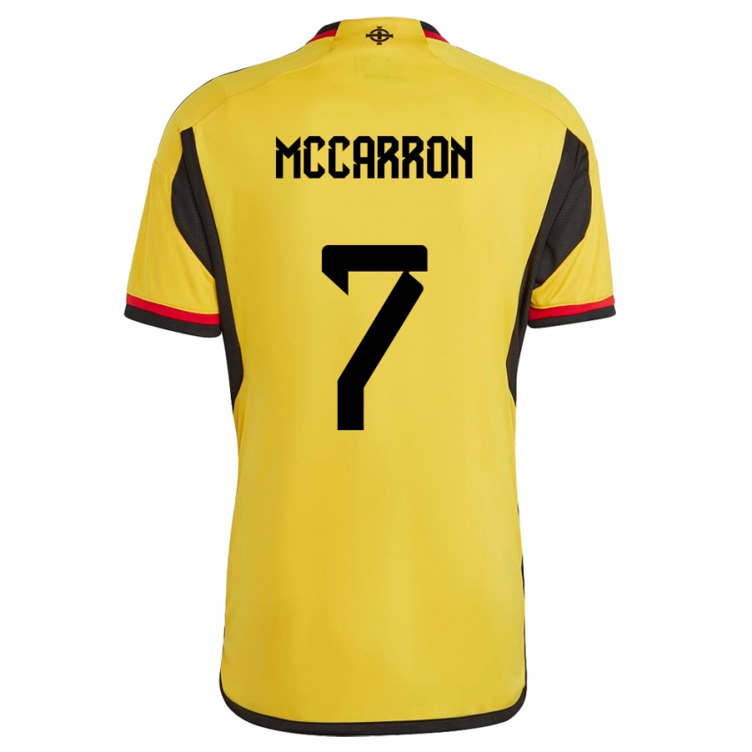 Homem Camisola Irlanda Do Norte Chloe Mccarron #7 Branco Alternativa 24-26 Camisa