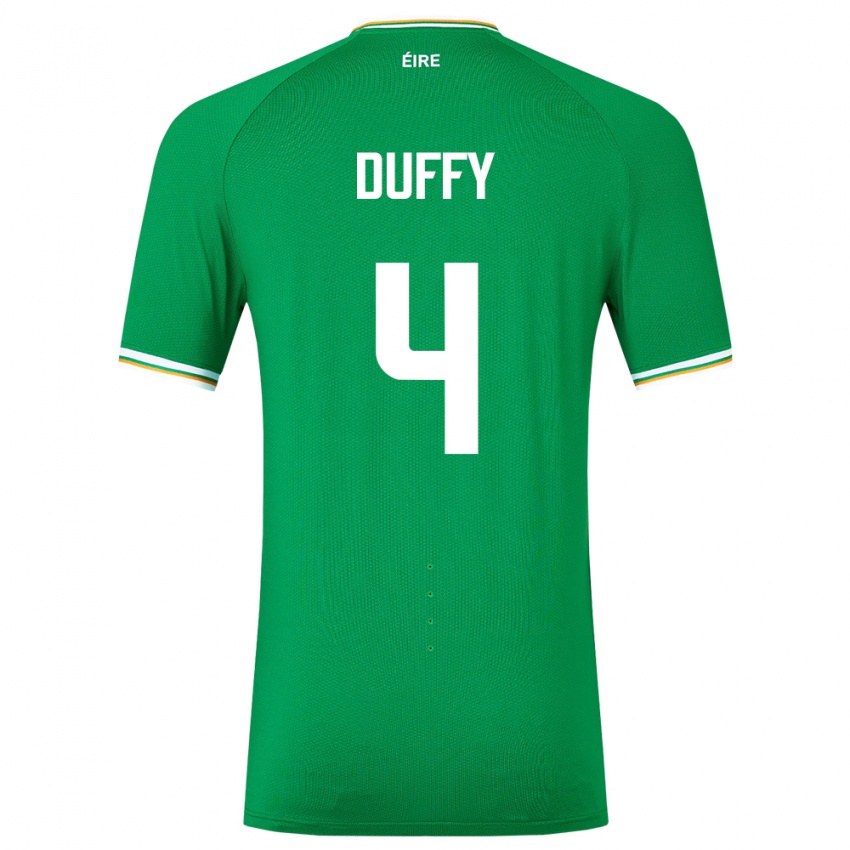 Mulher Camisola Irlanda Shane Duffy #4 Verde Principal 24-26 Camisa