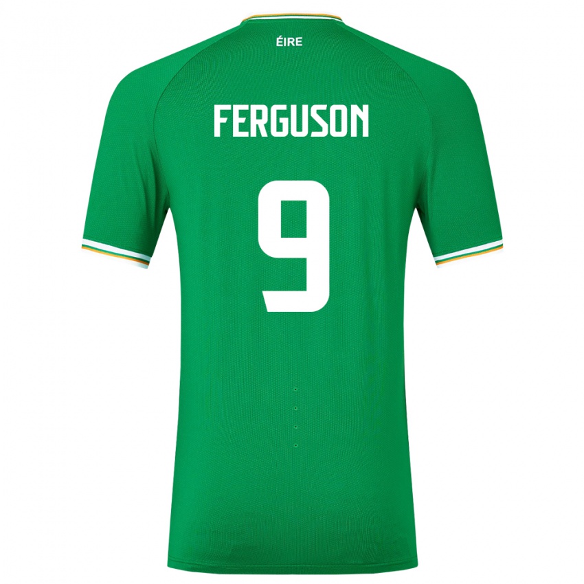 Mulher Camisola Irlanda Evan Ferguson #9 Verde Principal 24-26 Camisa
