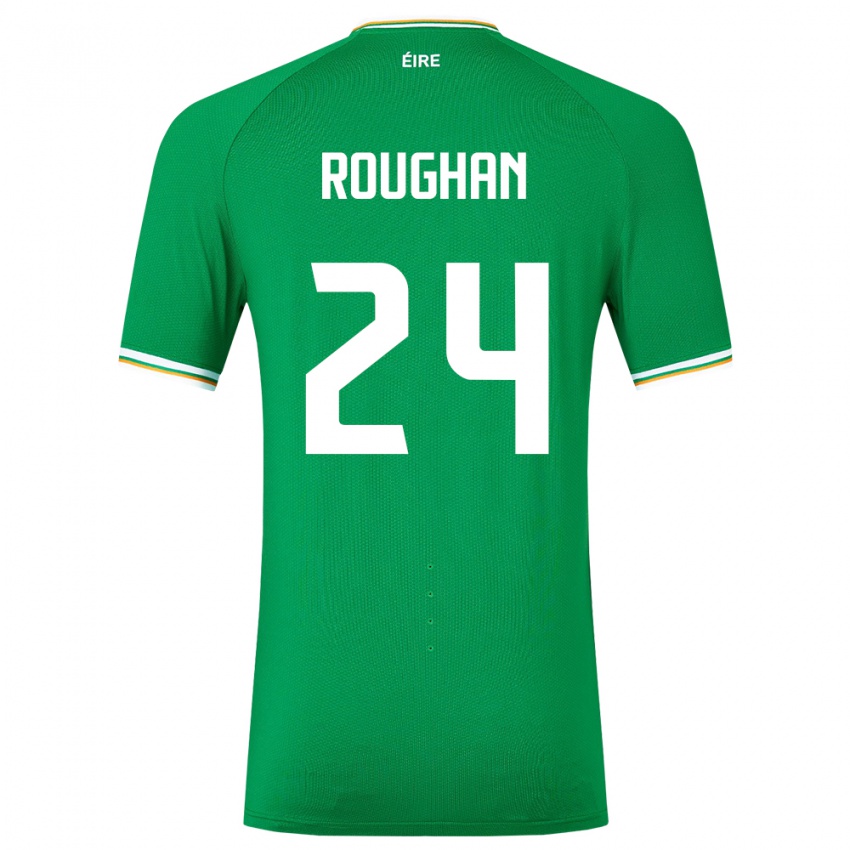 Mulher Camisola Irlanda Sean Roughan #24 Verde Principal 24-26 Camisa