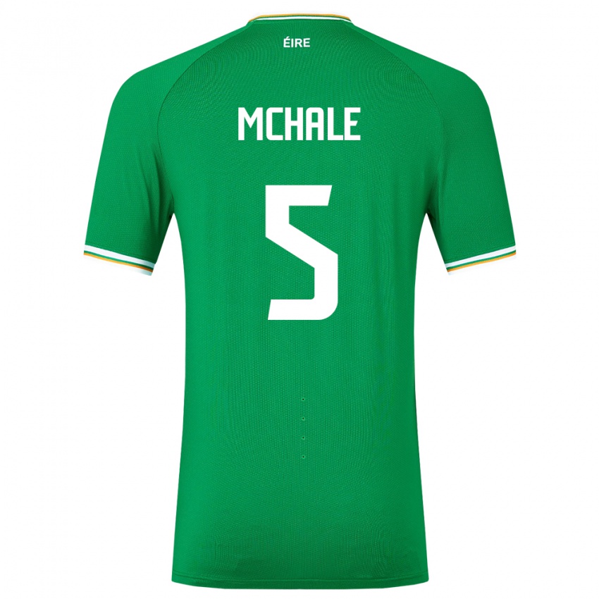 Mulher Camisola Irlanda Sean Mchale #5 Verde Principal 24-26 Camisa