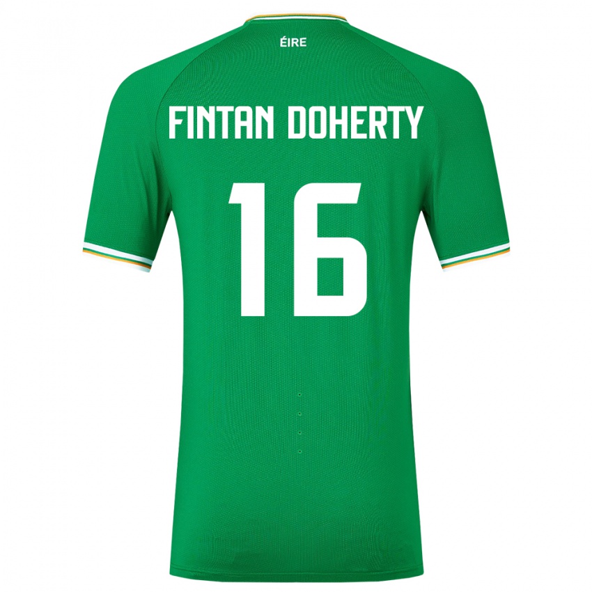 Mulher Camisola Irlanda Fintan Doherty #16 Verde Principal 24-26 Camisa
