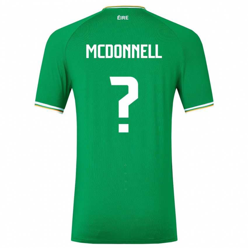 Mulher Camisola Irlanda Grady Mcdonnell #0 Verde Principal 24-26 Camisa