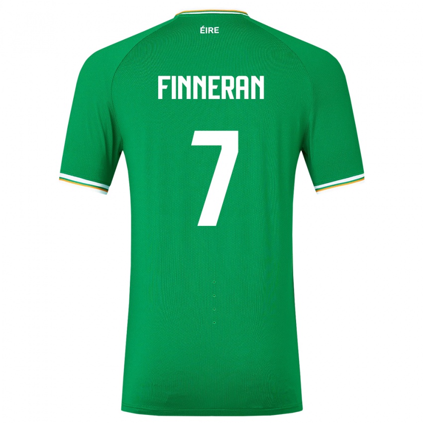 Mulher Camisola Irlanda Rory Finneran #7 Verde Principal 24-26 Camisa