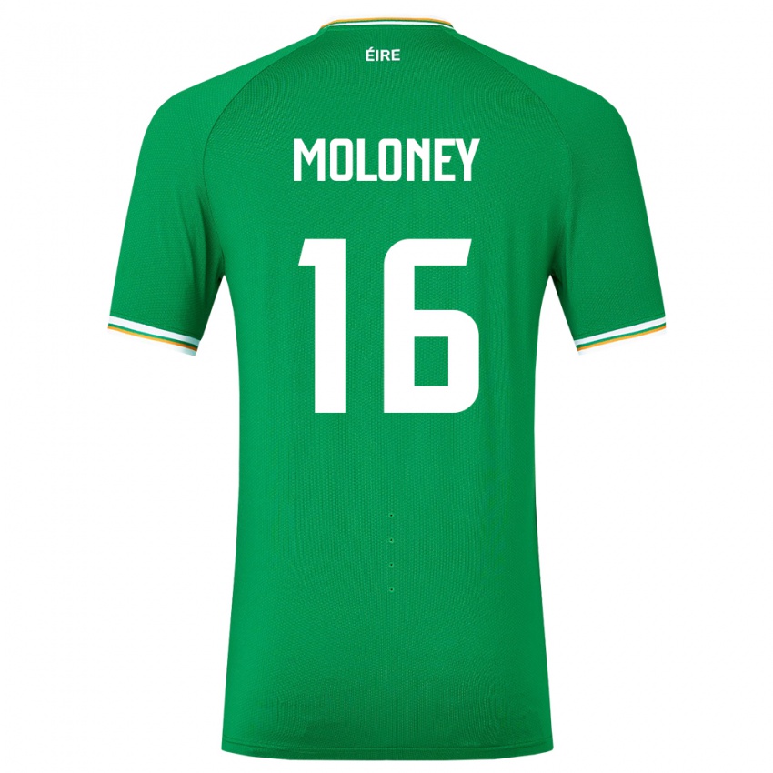 Mulher Camisola Irlanda Grace Moloney #16 Verde Principal 24-26 Camisa