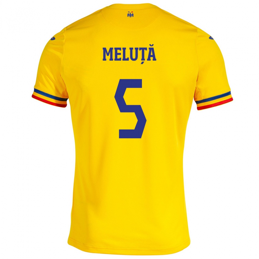 Mulher Camisola Romênia Teodora Meluță #5 Amarelo Principal 24-26 Camisa