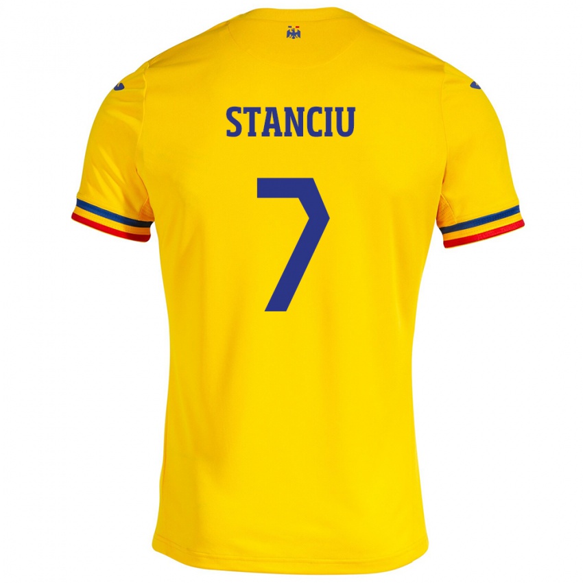 Mulher Camisola Romênia Ana Maria Stanciu #7 Amarelo Principal 24-26 Camisa