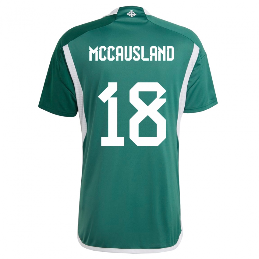 Mulher Camisola Irlanda Do Norte Ross Mccausland #18 Verde Principal 24-26 Camisa