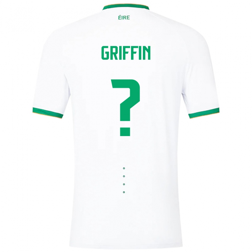 Mulher Camisola Irlanda Jake Griffin #0 Branco Alternativa 24-26 Camisa