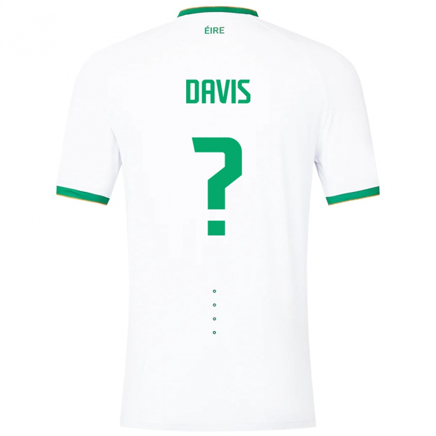 Mulher Camisola Irlanda Warren Davis #0 Branco Alternativa 24-26 Camisa