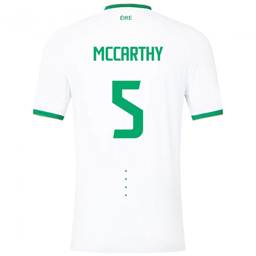Mulher Camisola Irlanda Taylor Mccarthy #5 Branco Alternativa 24-26 Camisa