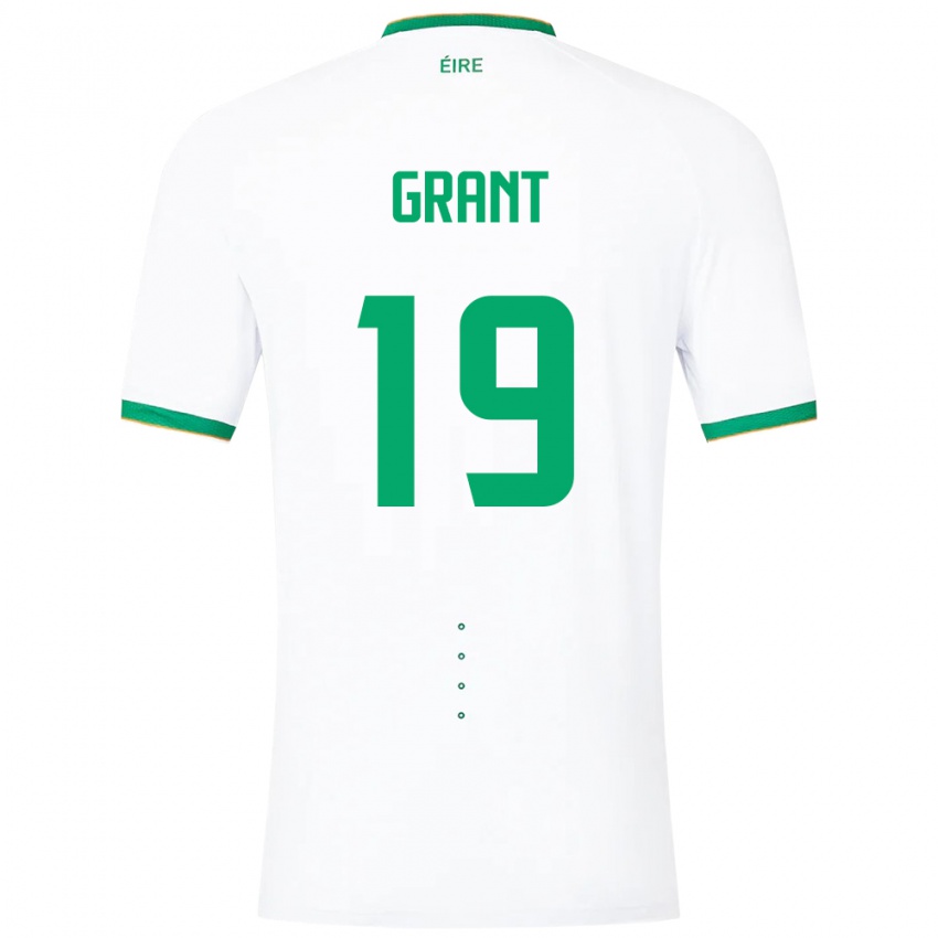 Mulher Camisola Irlanda Ciara Grant #19 Branco Alternativa 24-26 Camisa