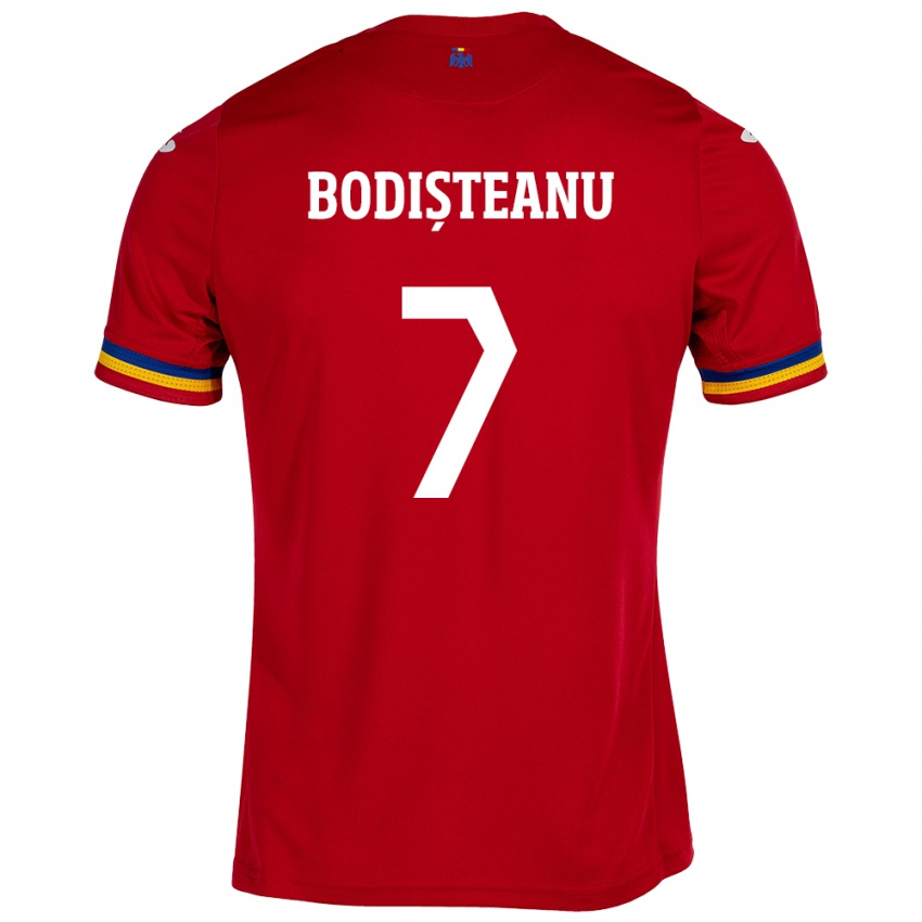 Mulher Camisola Romênia Ștefan Bodișteanu #7 Vermelho Alternativa 24-26 Camisa